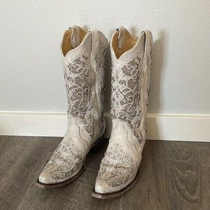 Corral White Western Cowgirl Boot